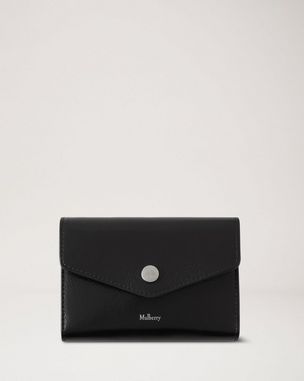 Mulberry | Mulberry Plaque Small Zip Coin Pouch | Black Small