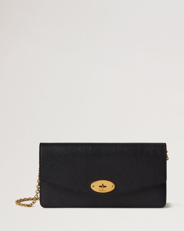 Mulberry | Darley Clutch | Black Small Classic Grain | Women