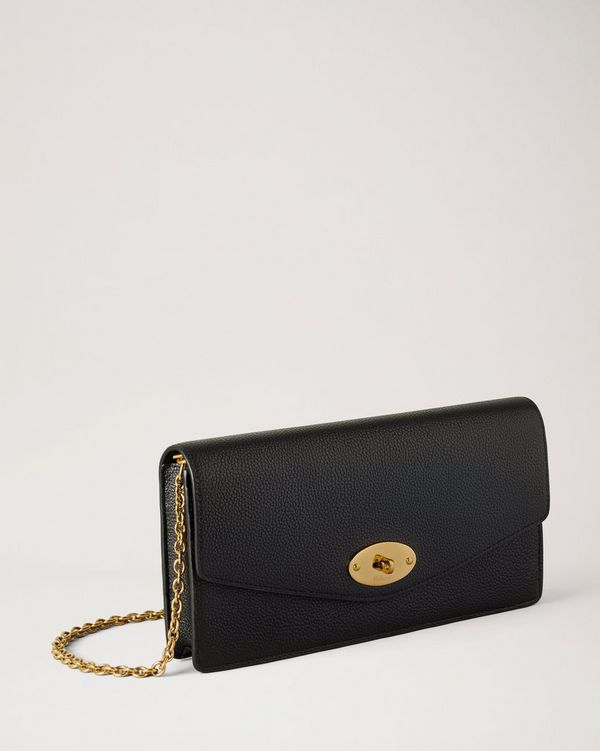 Mulberry | Darley Clutch | Black Small Classic Grain | Women
