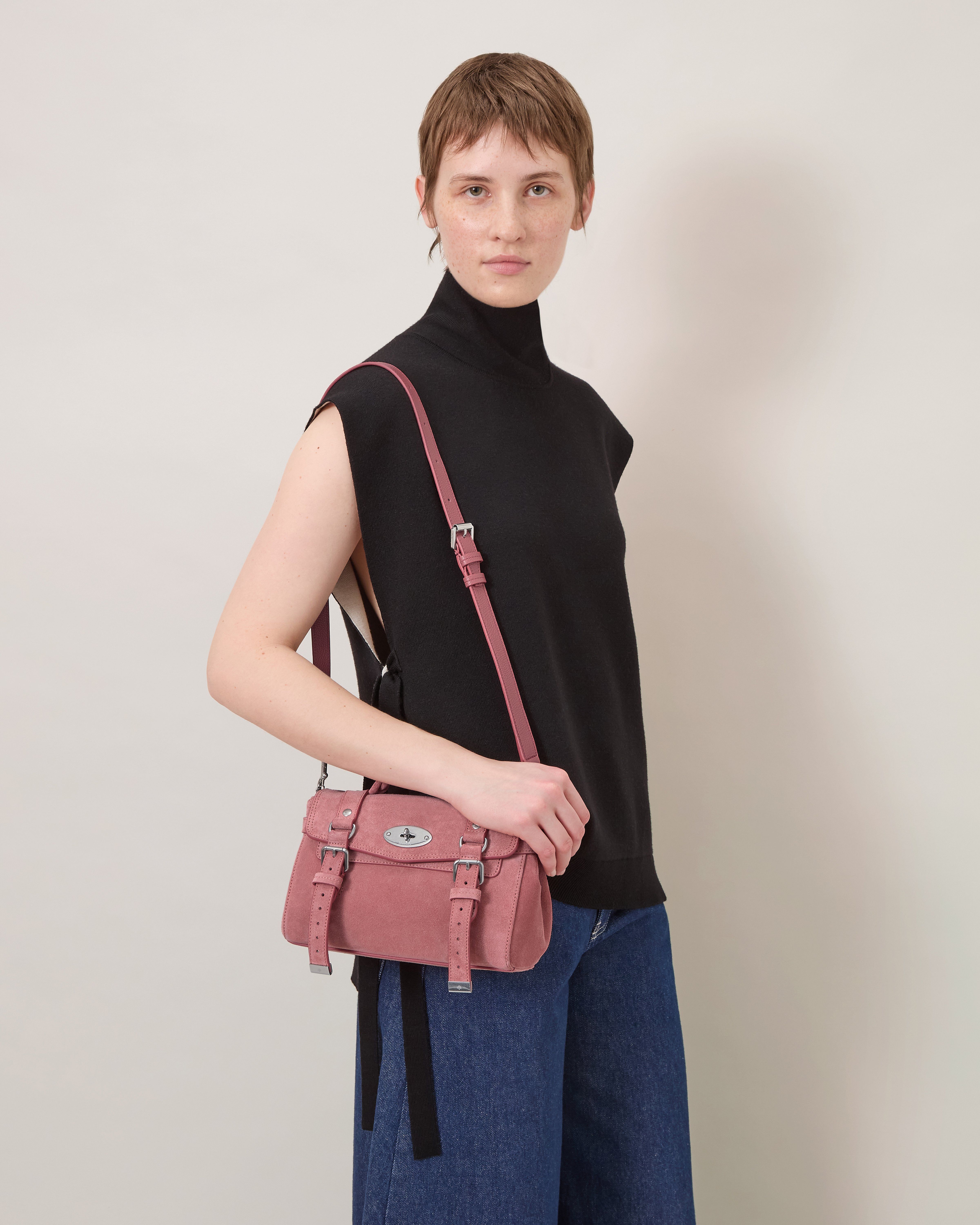 Mulberry | Mini Alexa | Pink Scrumpy Suede | Women