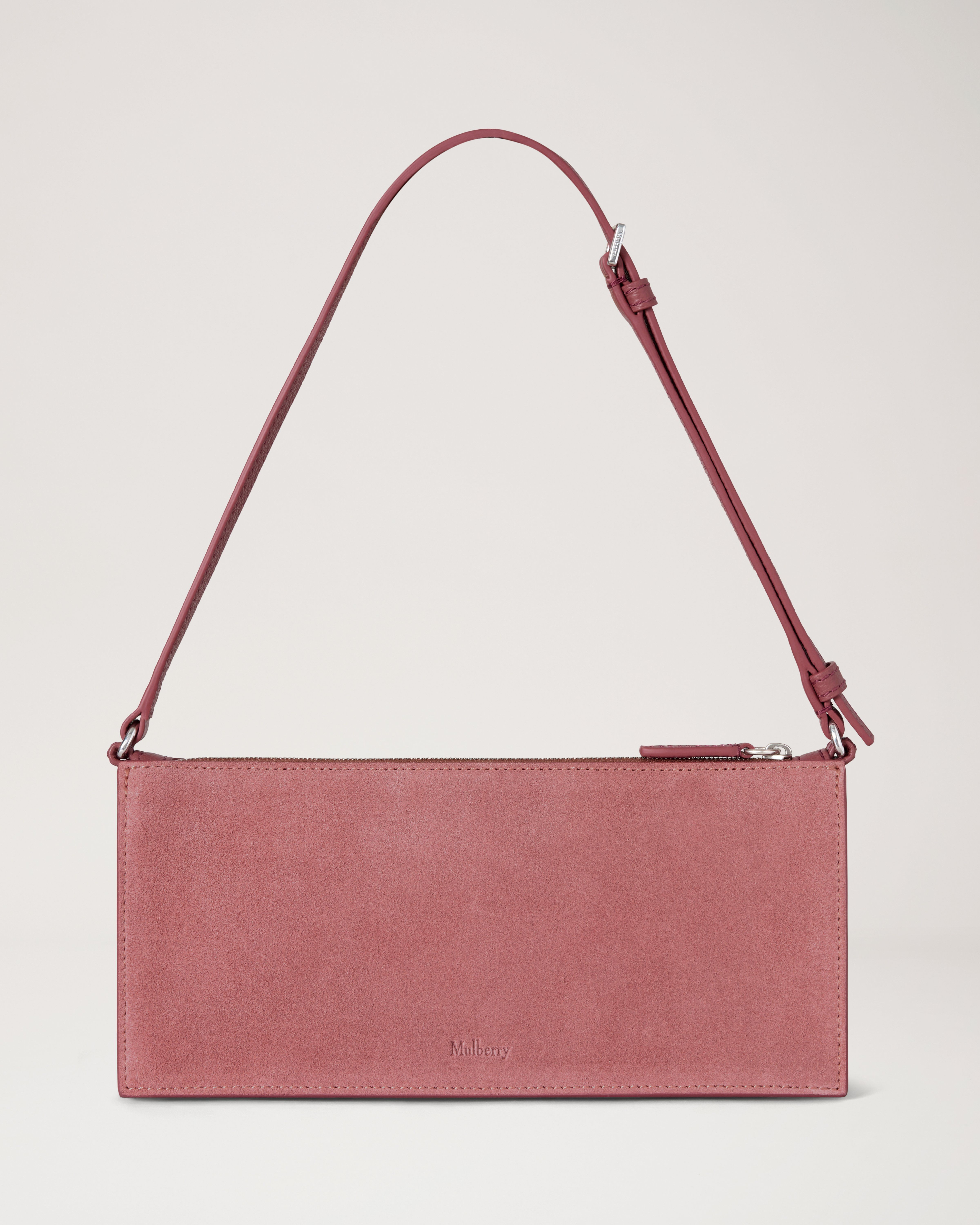 Mulberry | Mini Roxanne Shoulder Bag | Pink Scrumpy Suede | Roxanne