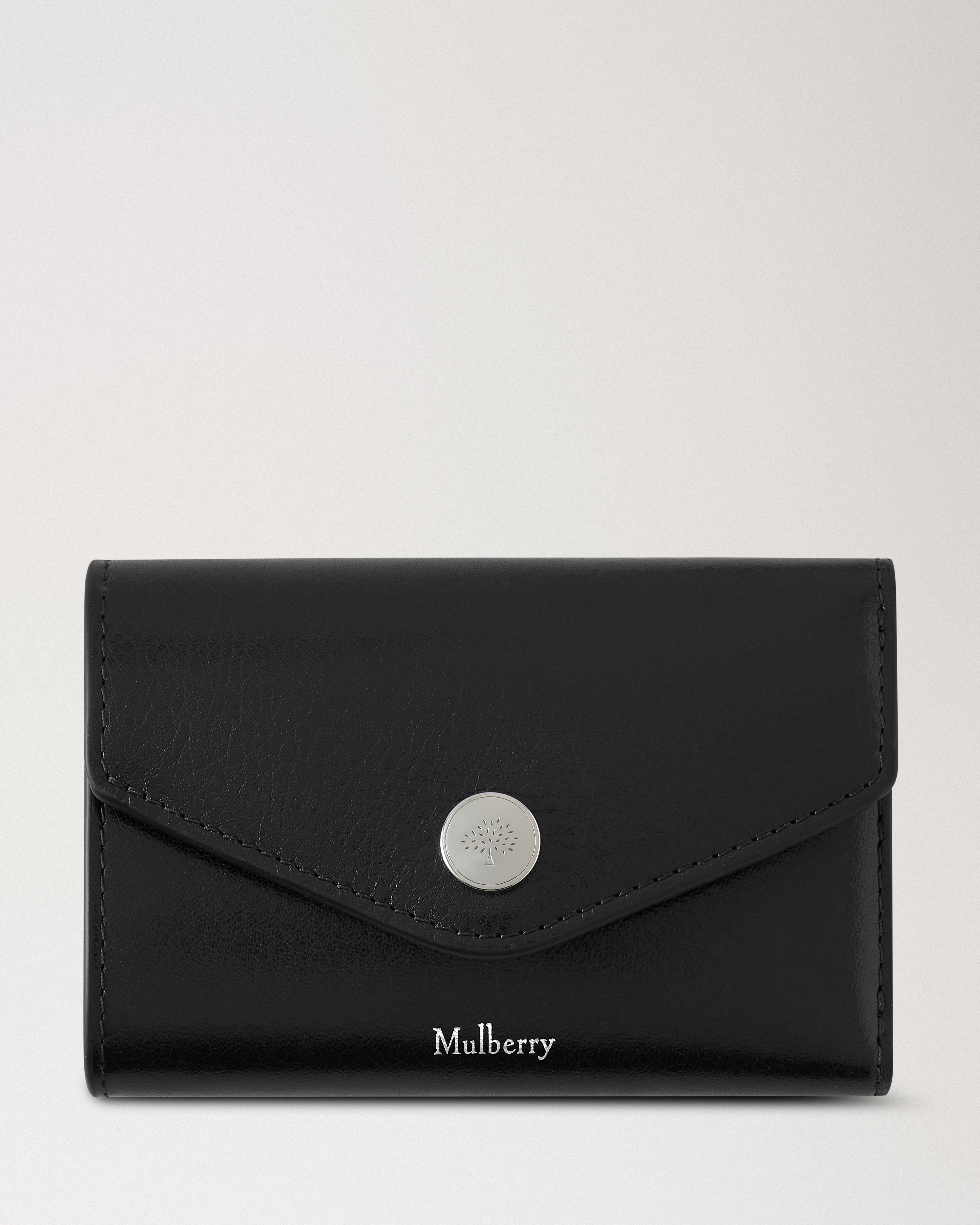 Mulberry ダーリーフォールデッド マルチカード ウォレットブラック　財布 Mulberry | フォールデッド マルチカード ウォレット | ブラック ハイ