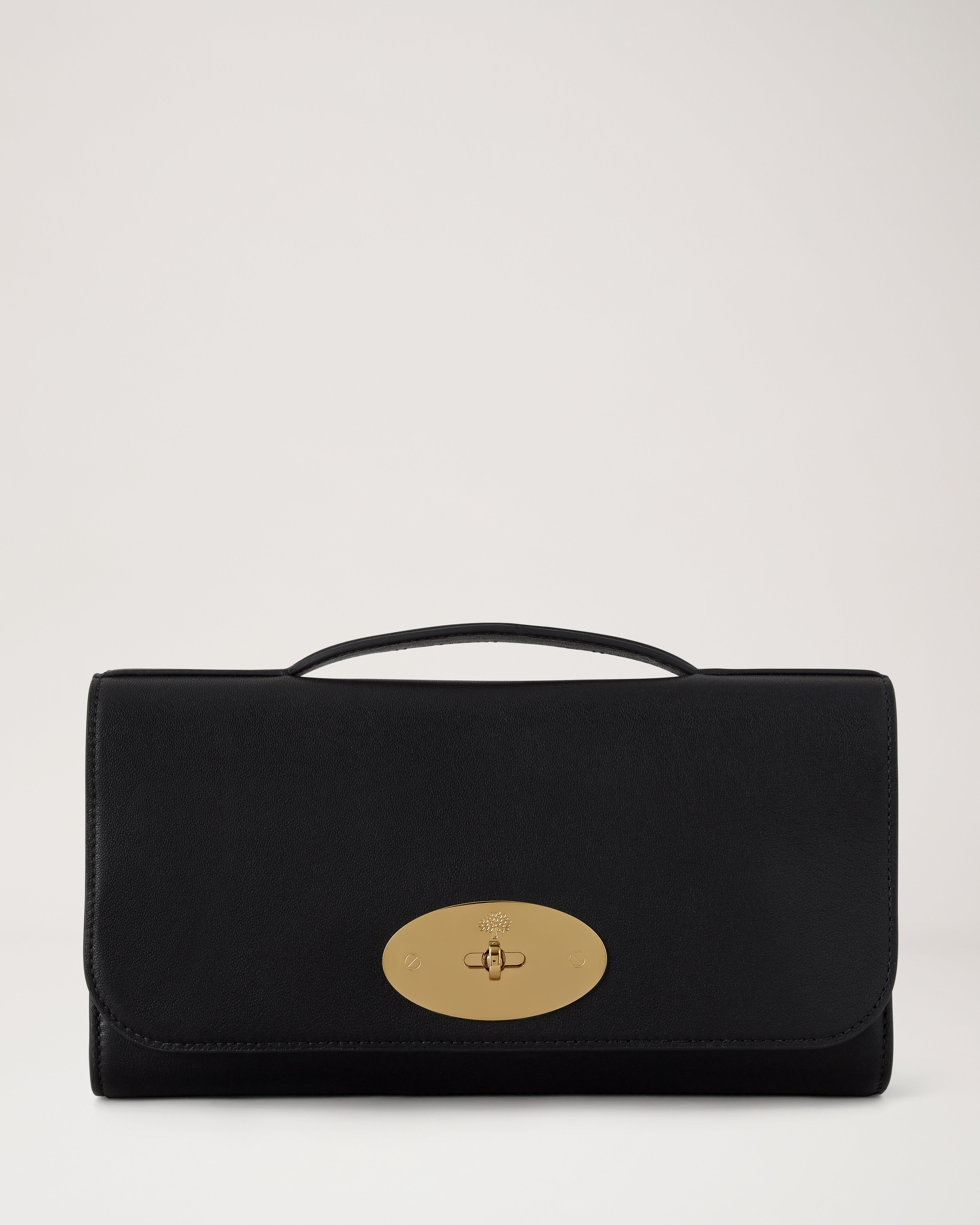 Mulberry | Lily Clutch | Black Vesta Nappa | Women