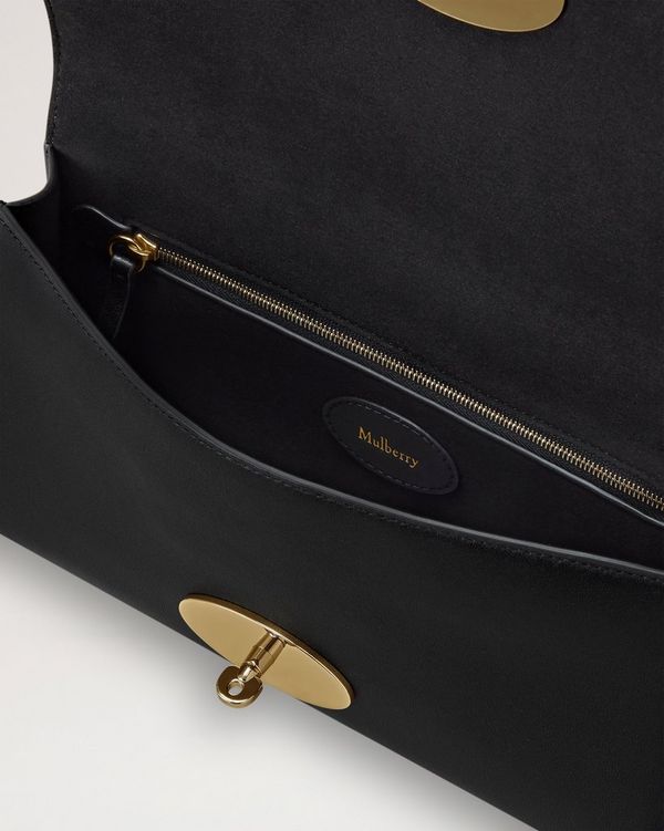 Mulberry | Lily Clutch | Black Vesta Nappa | Women