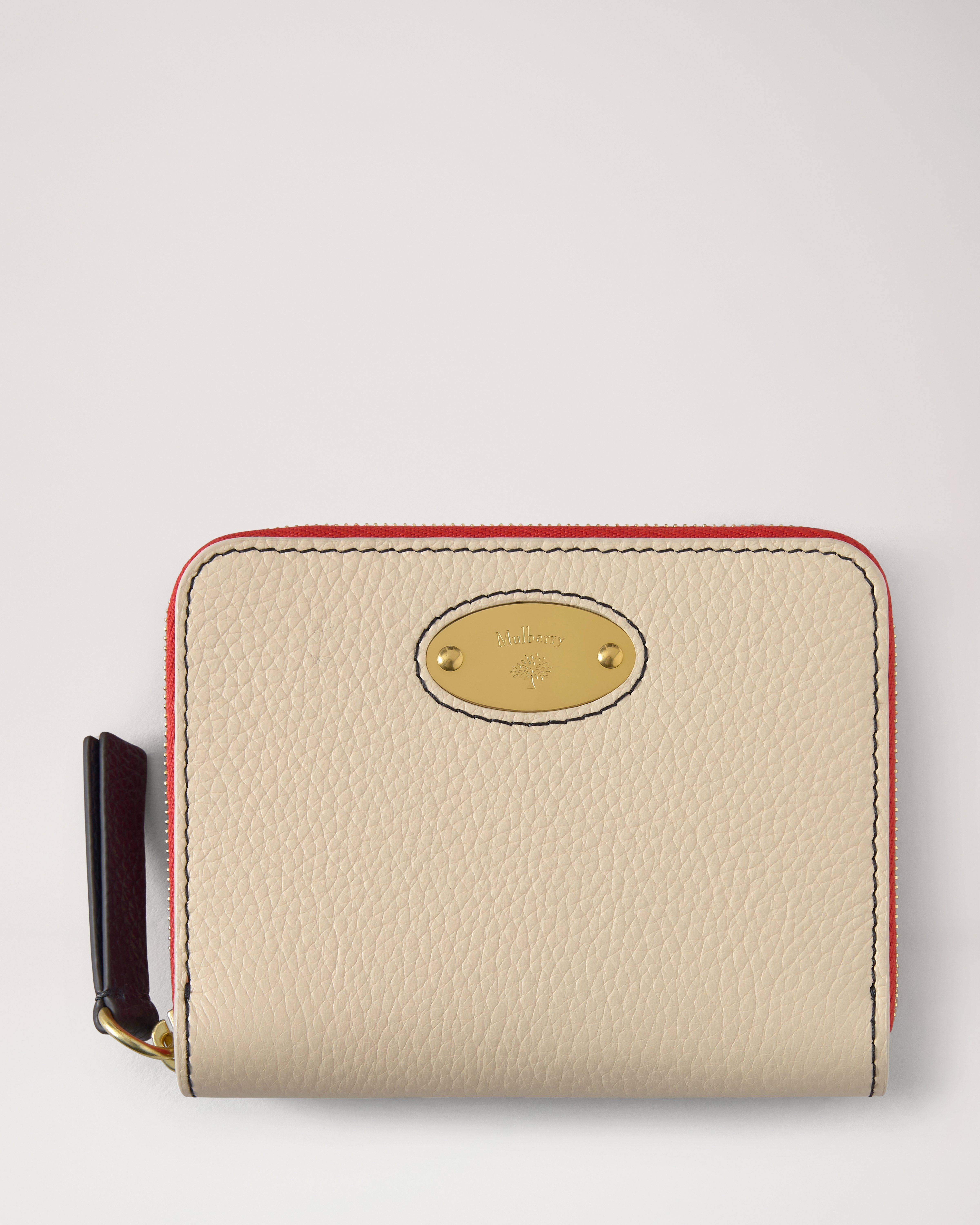 Mulberry Plaque Small Zip Around Purse