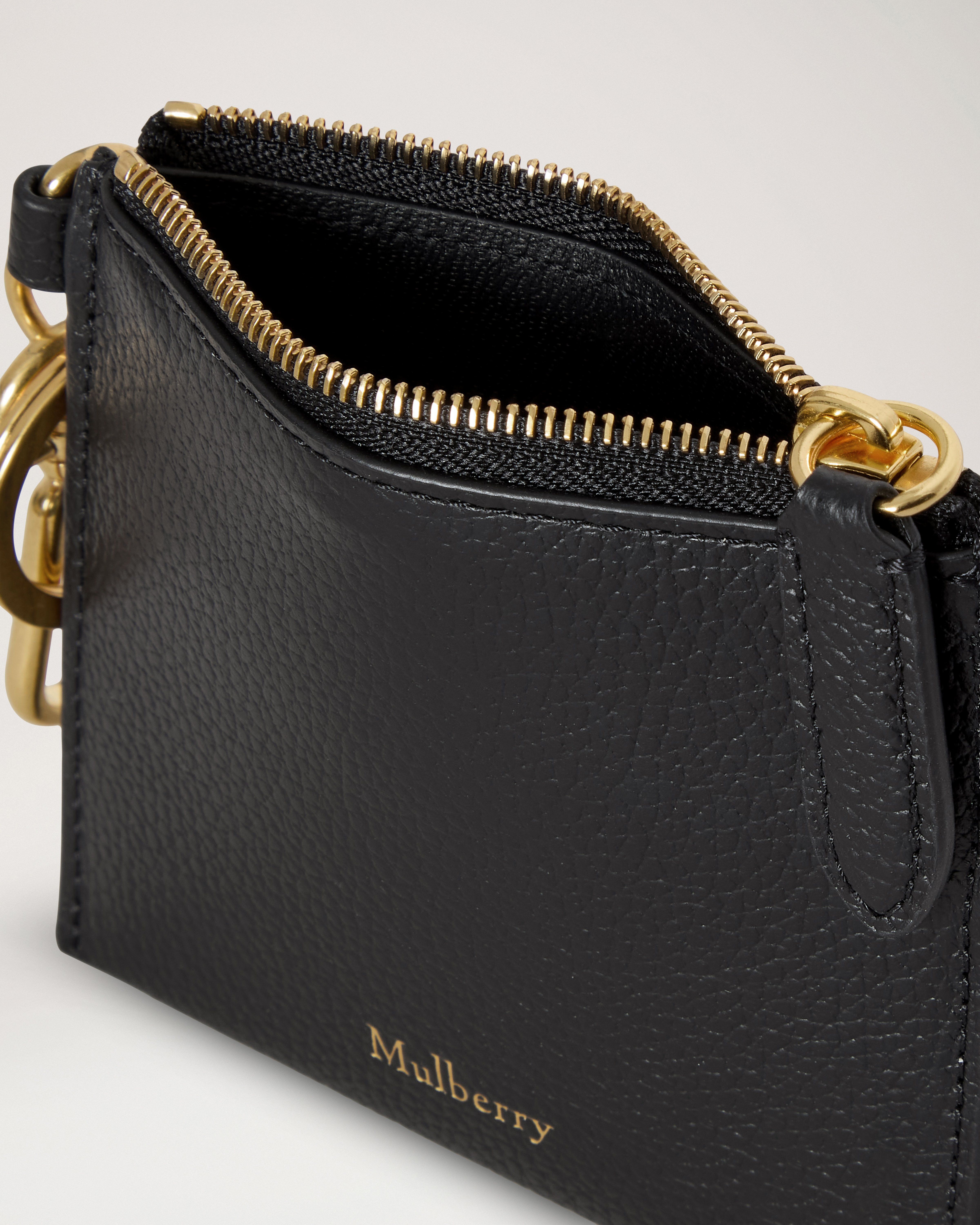 Mulberry | クリップ ジップド クレジットカード ポーチ | ブラック