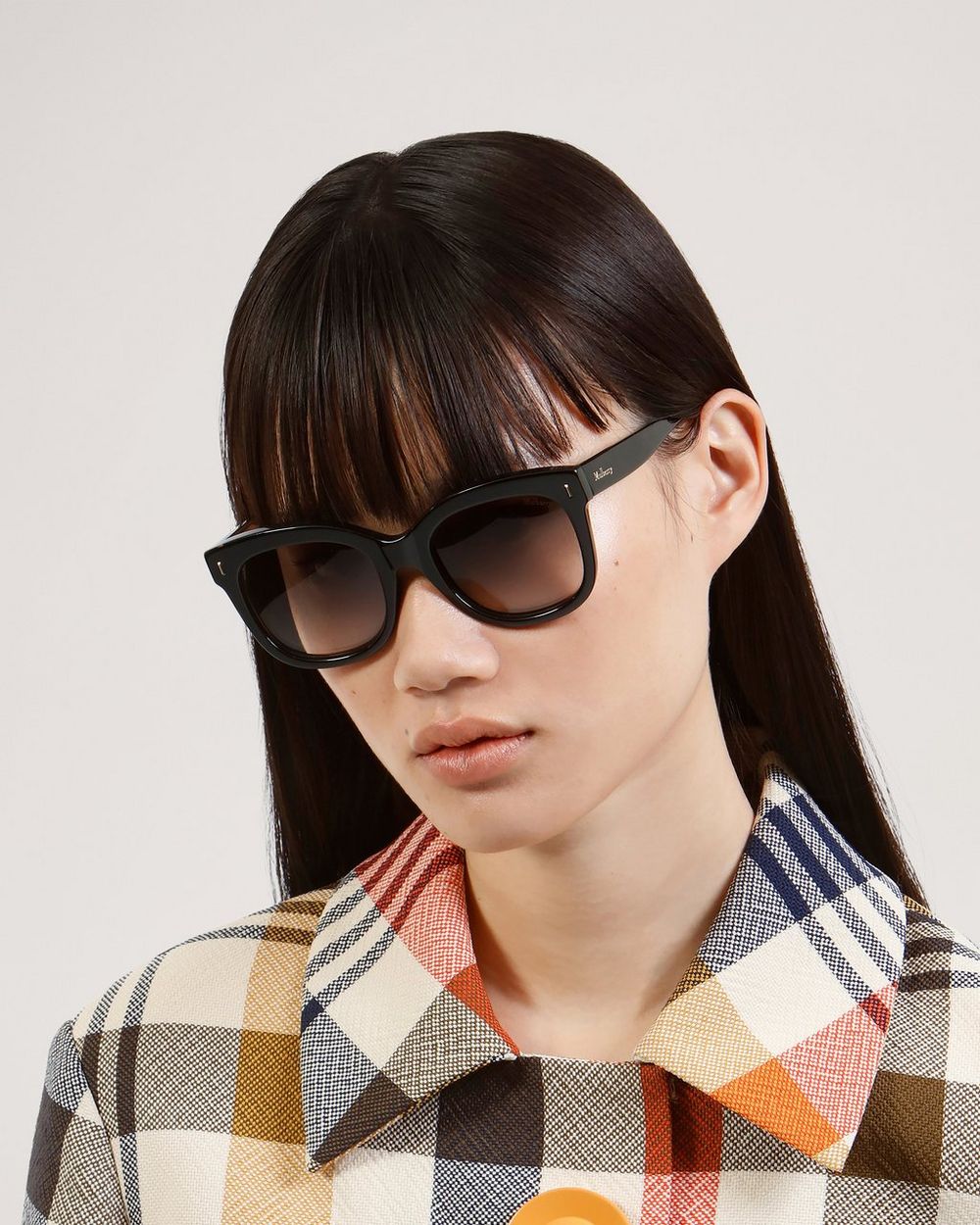 Charlotte Sunglasses Black Acetate Sunglasses | Mulberry