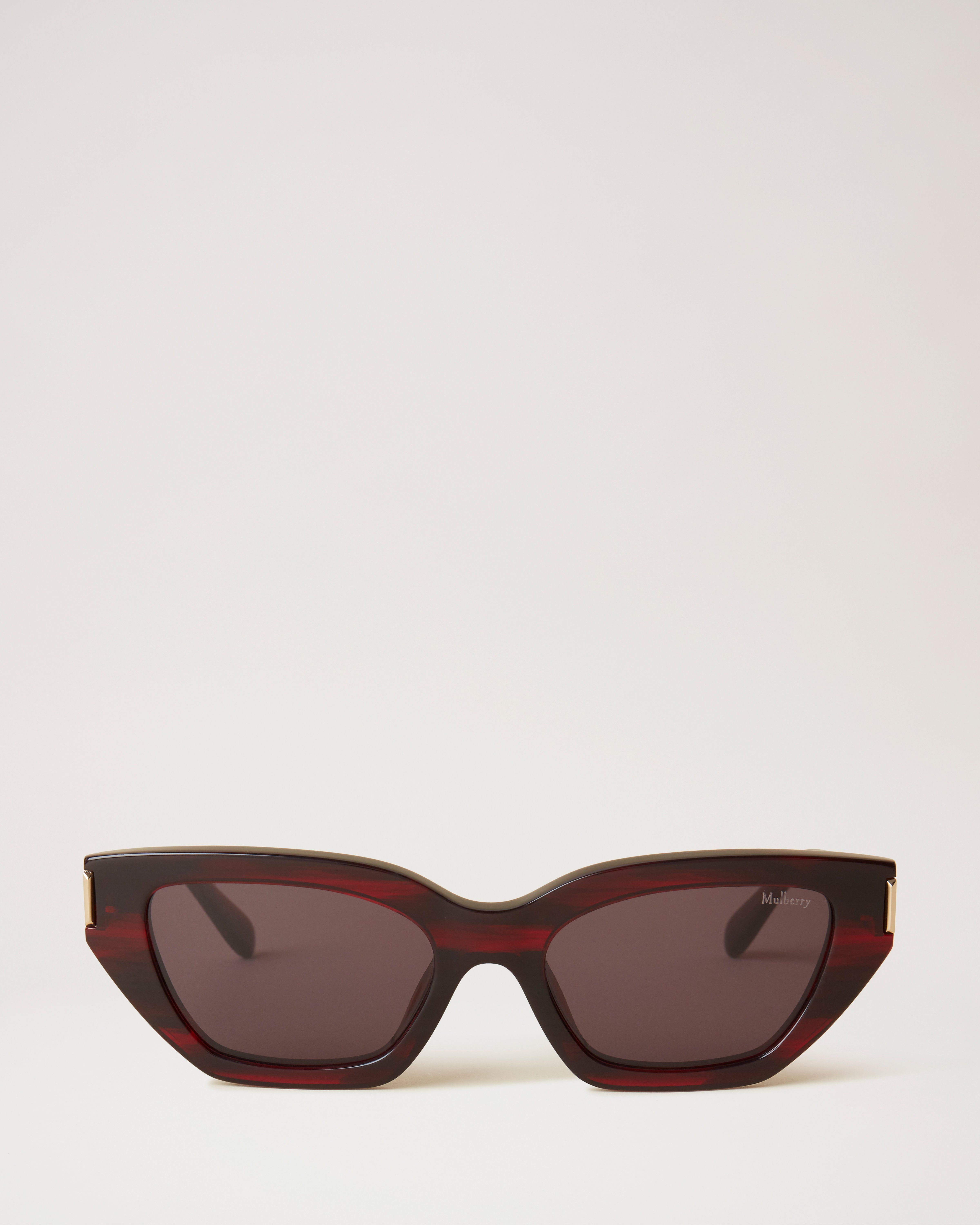 Maggie Sunglasses | Red Tortoiseshell Acetate | Sunglasses | Mulberry