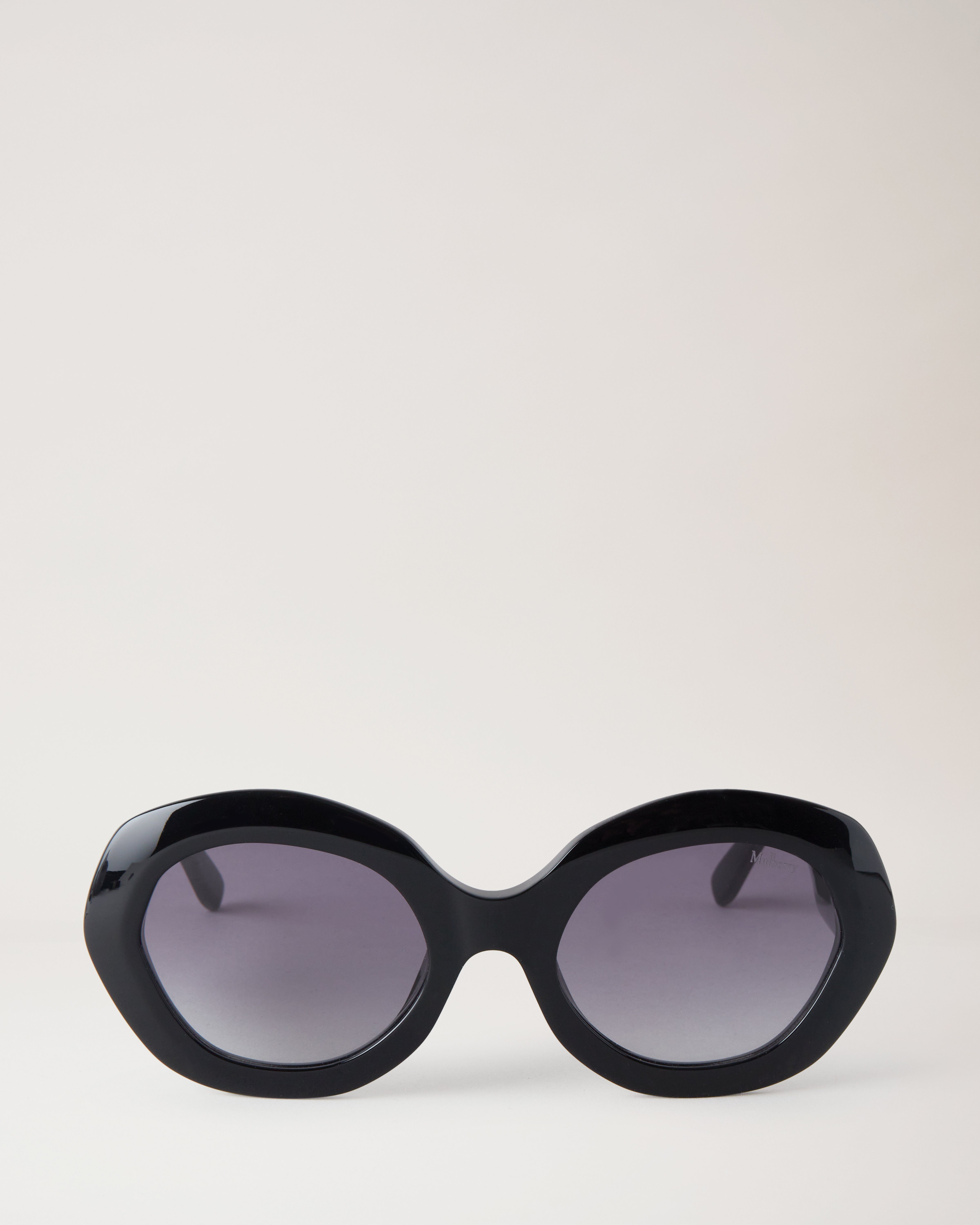 Ellie Sunglasses | Black Bio-Acetate | Women | Mulberry