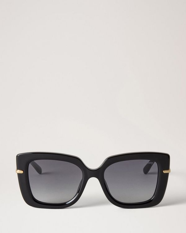 Mulberry | Amberley Square Sunglasses | Black Bio Acetate  display picture 1