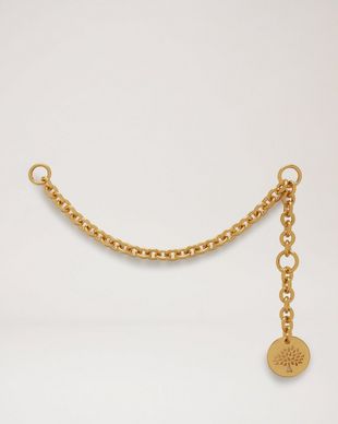 イニシャルチャーム チェーン ゴールド ブラス Bag Accessories Mulberry