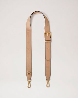 Logo Webbing Strap, Maple Micro Classic Grain & Webbing, Women