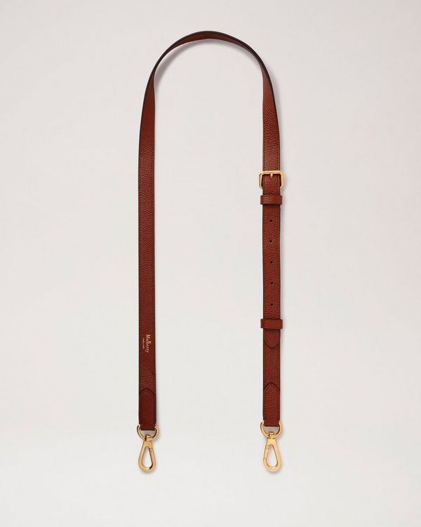 TH Monogram Buckle Two-Tone Adjustable Leather Belt