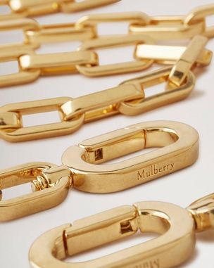 Mulberry Brass Chain Bag Strap, Gold