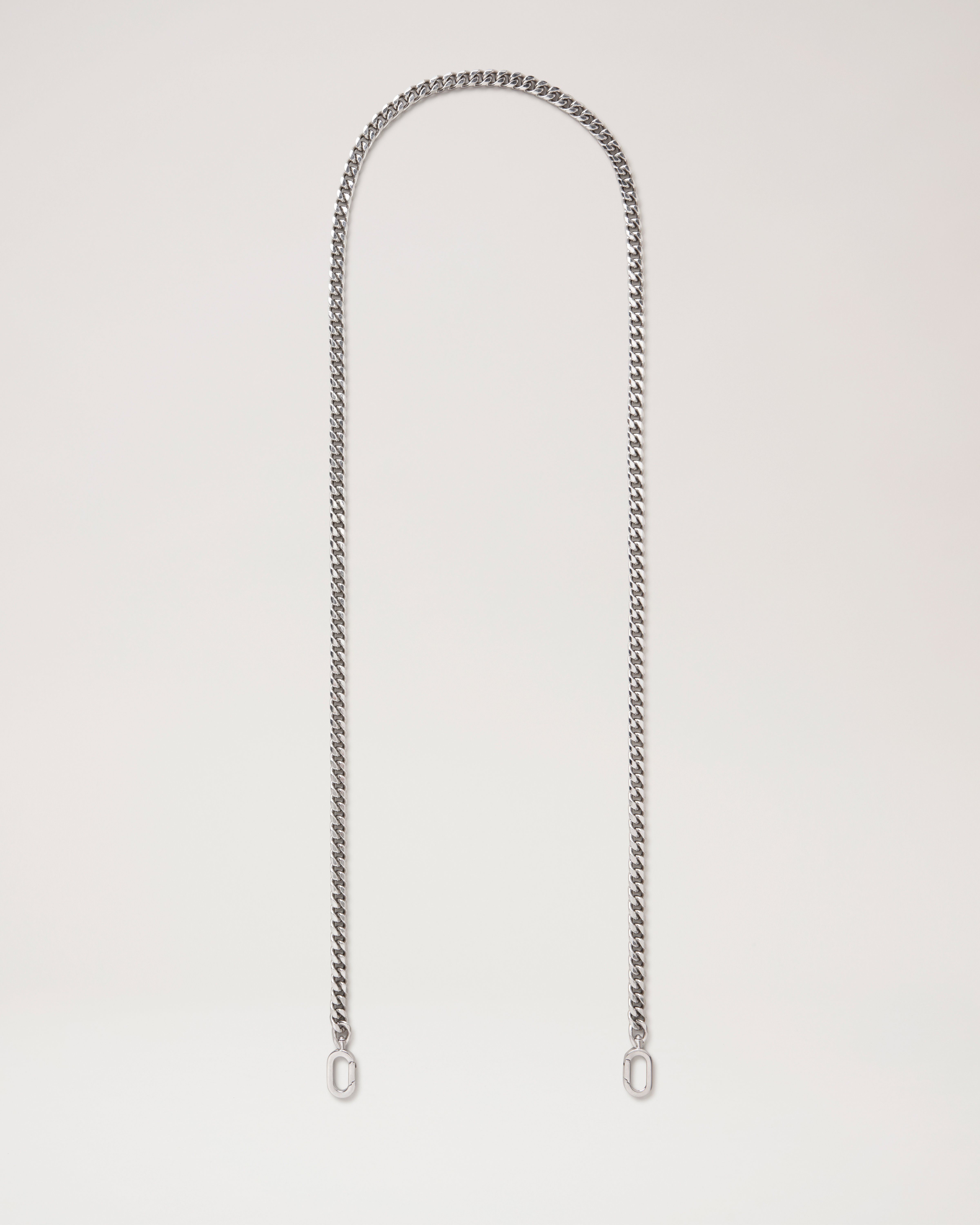 Mulberry Flat Chain Strap - New Silver