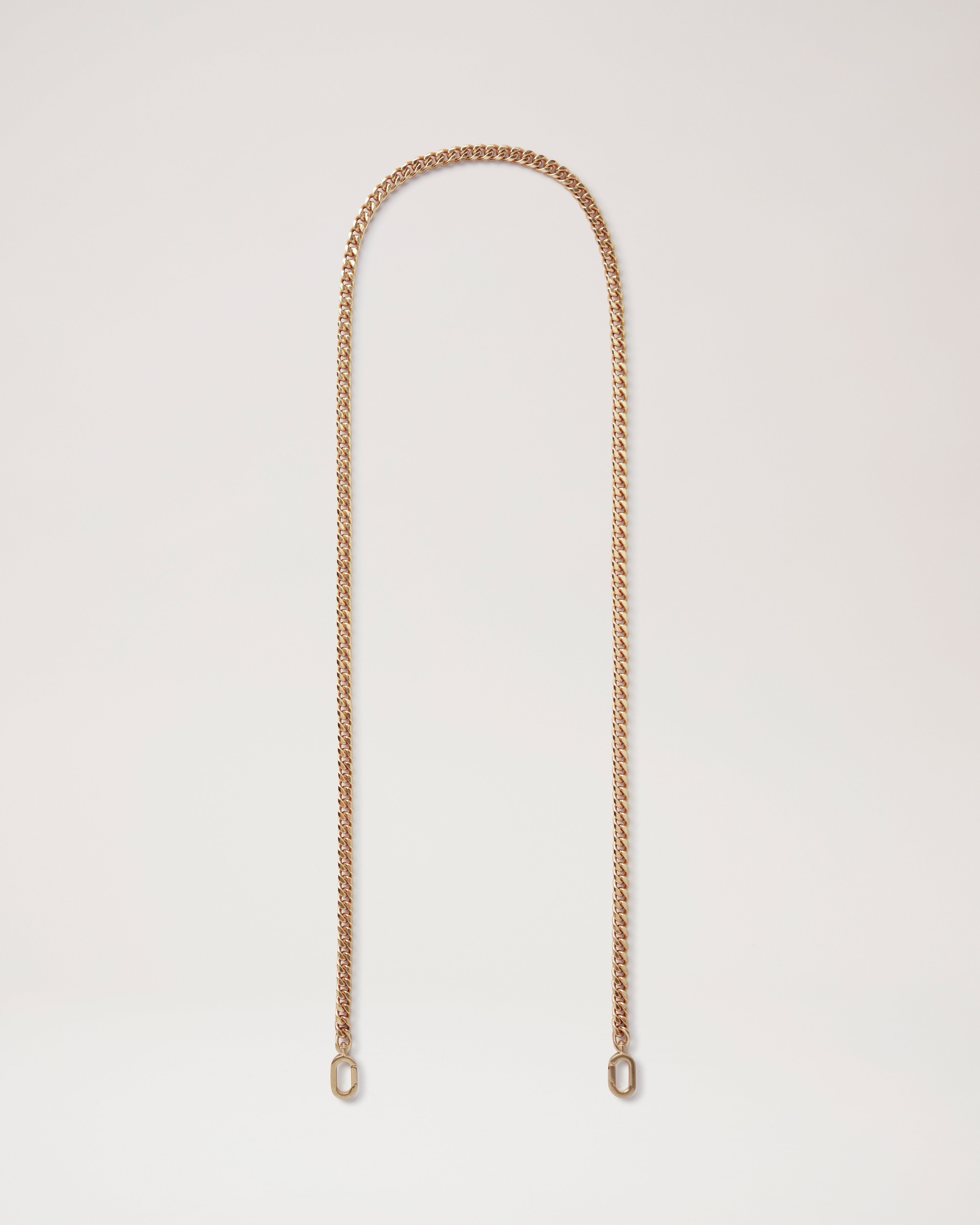 Mulberry Flat Chain Strap - New Silver