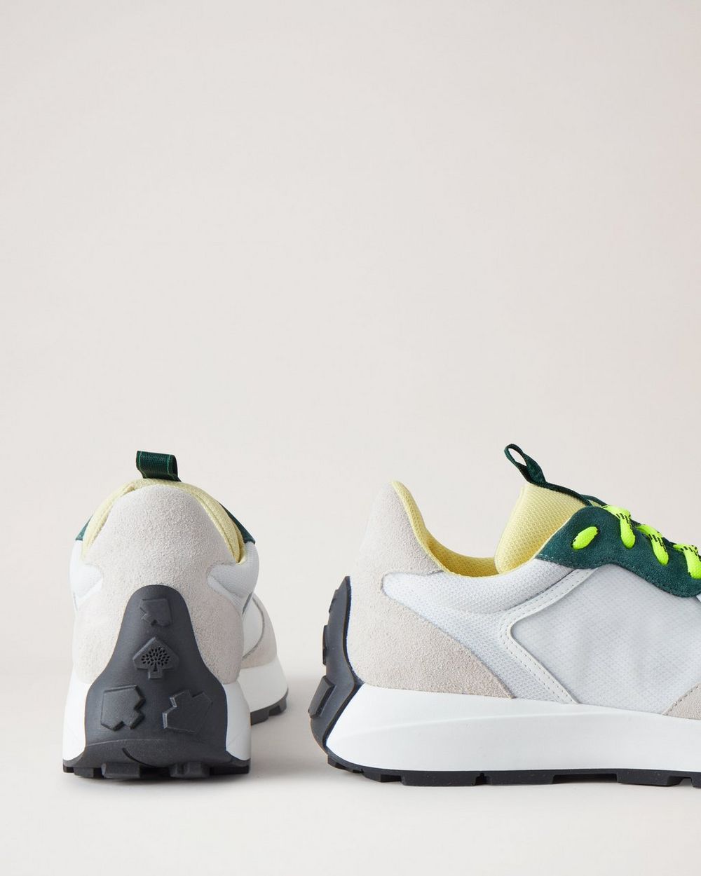 Økonomisk person Wrap Runner Trainers | White Leather & Synthetic Mix | Women | Mulberry