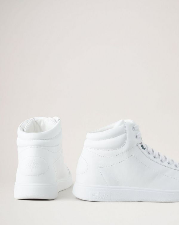 High top shop white trainers womens