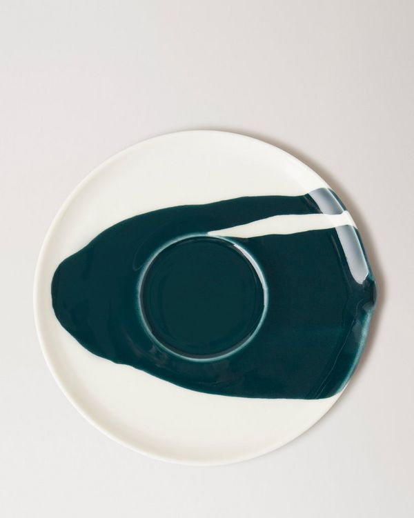 茶杯和茶托（两套) | 蛋壳黄和Mulberry 经典绿陶瓷| 家具系列| Mulberry