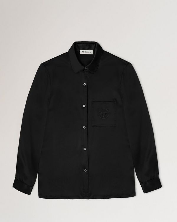 Black shirt pyjama set sale