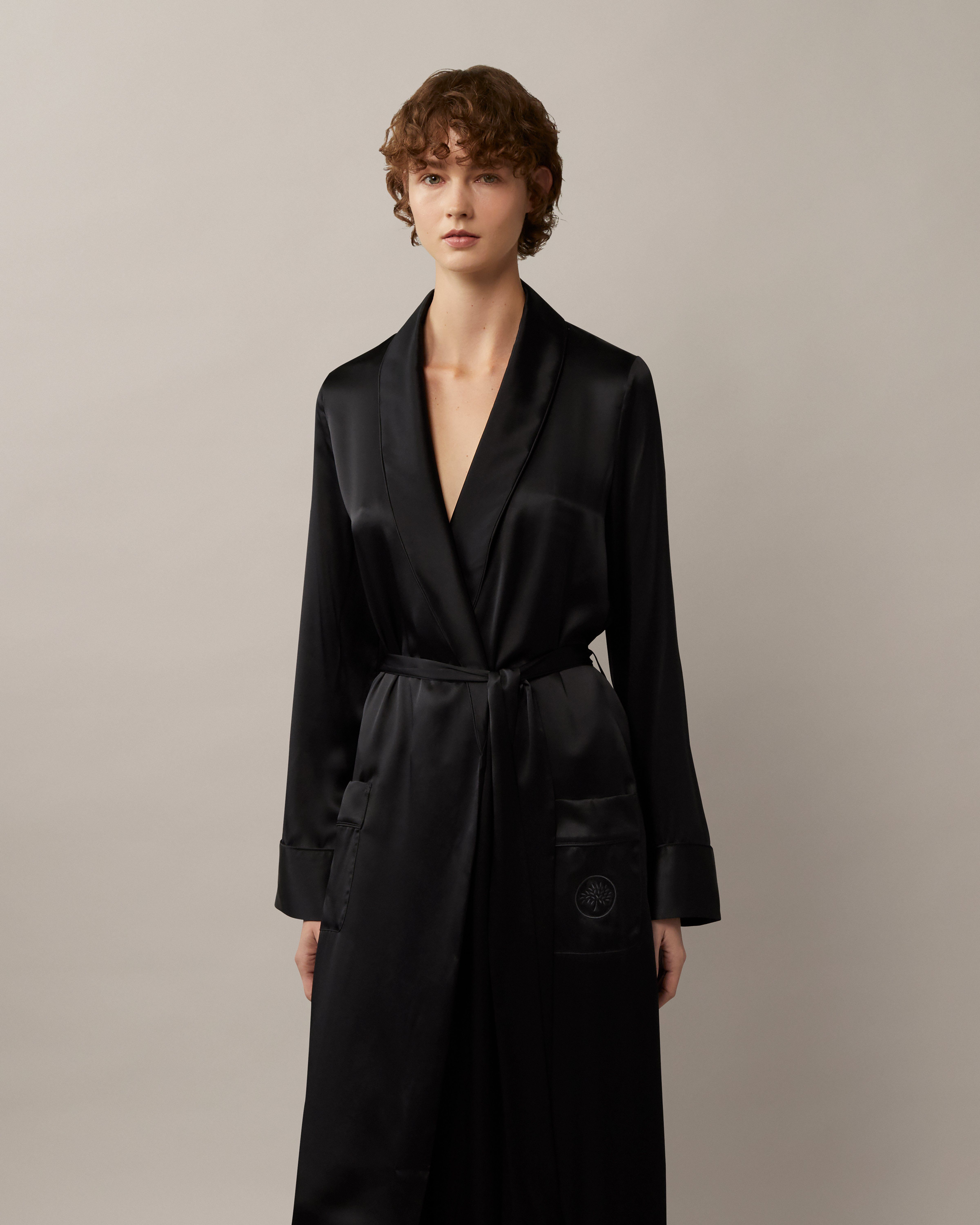 Silk style outlet dressing gown