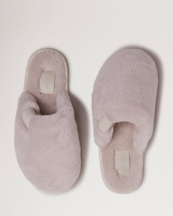 Pink and grey online slippers