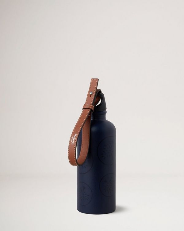 Water Bottle Strap, Vintage Oak Bovine Leather, Home