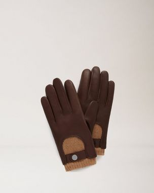 Vintage Driving Gloves Women's Brown Leather Perforated -  Israel
