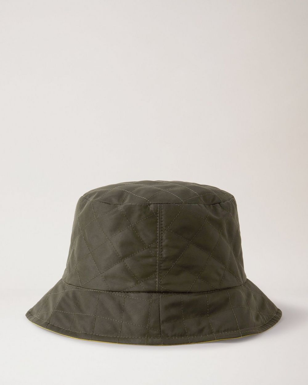 Quilted Reversible Bucket Hat | Summer Khaki & Meadow Green Recycled ...