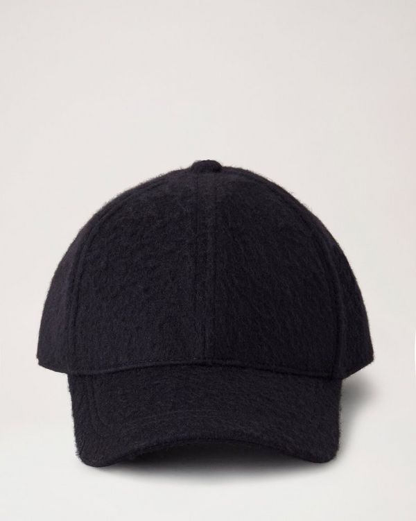 Mens black wool sales baseball cap