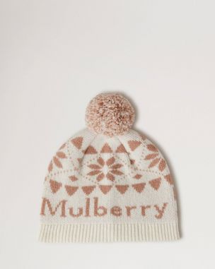 Mulberry Stripe Summer Bucket Hat - Maple-Pale Grey - Size M-L
