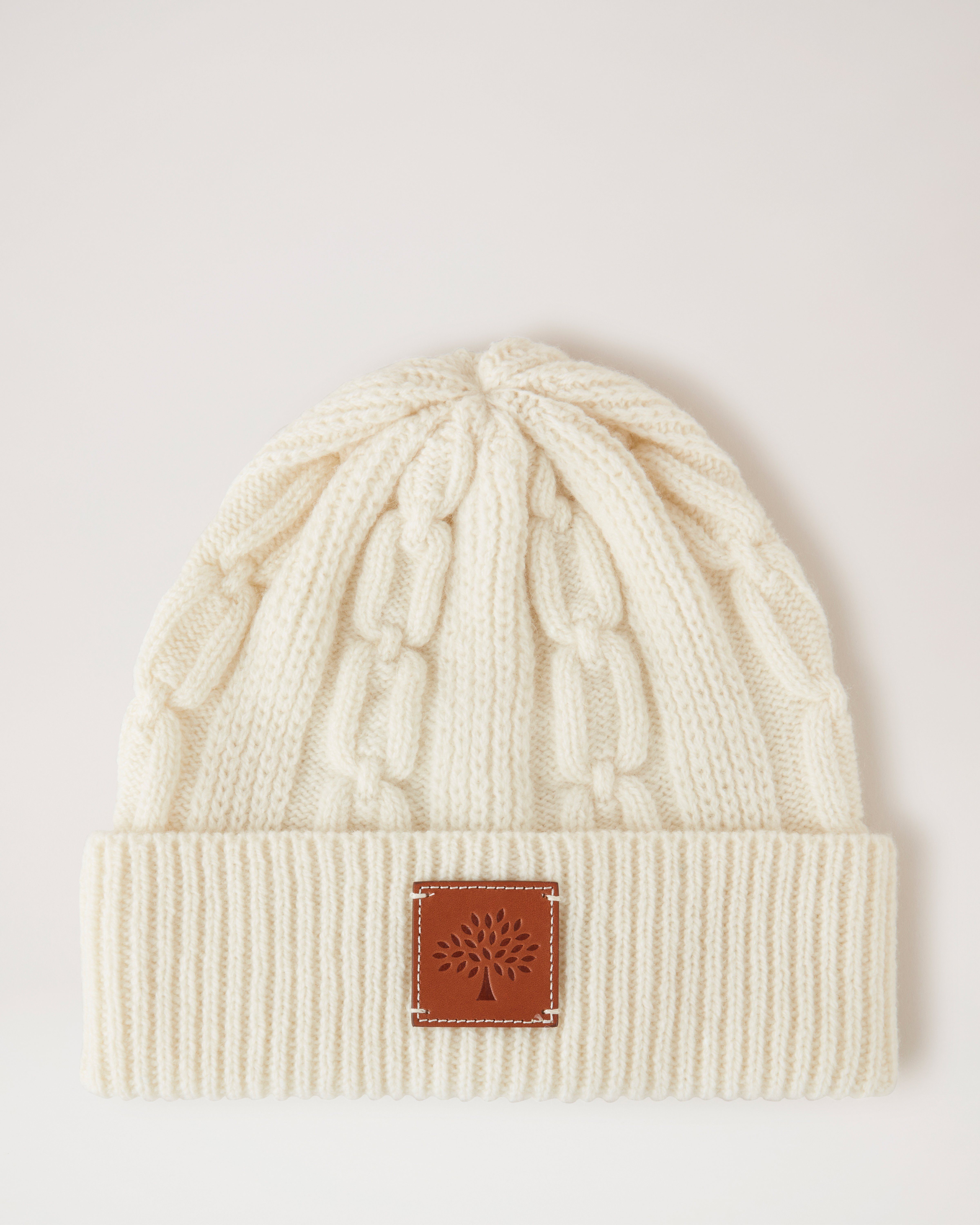 케이블 니트 비니