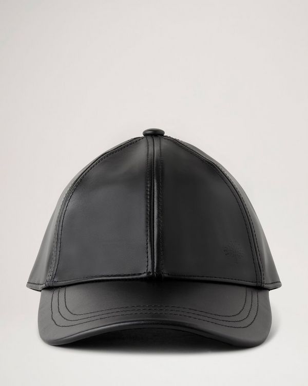 Leather black cap store womens