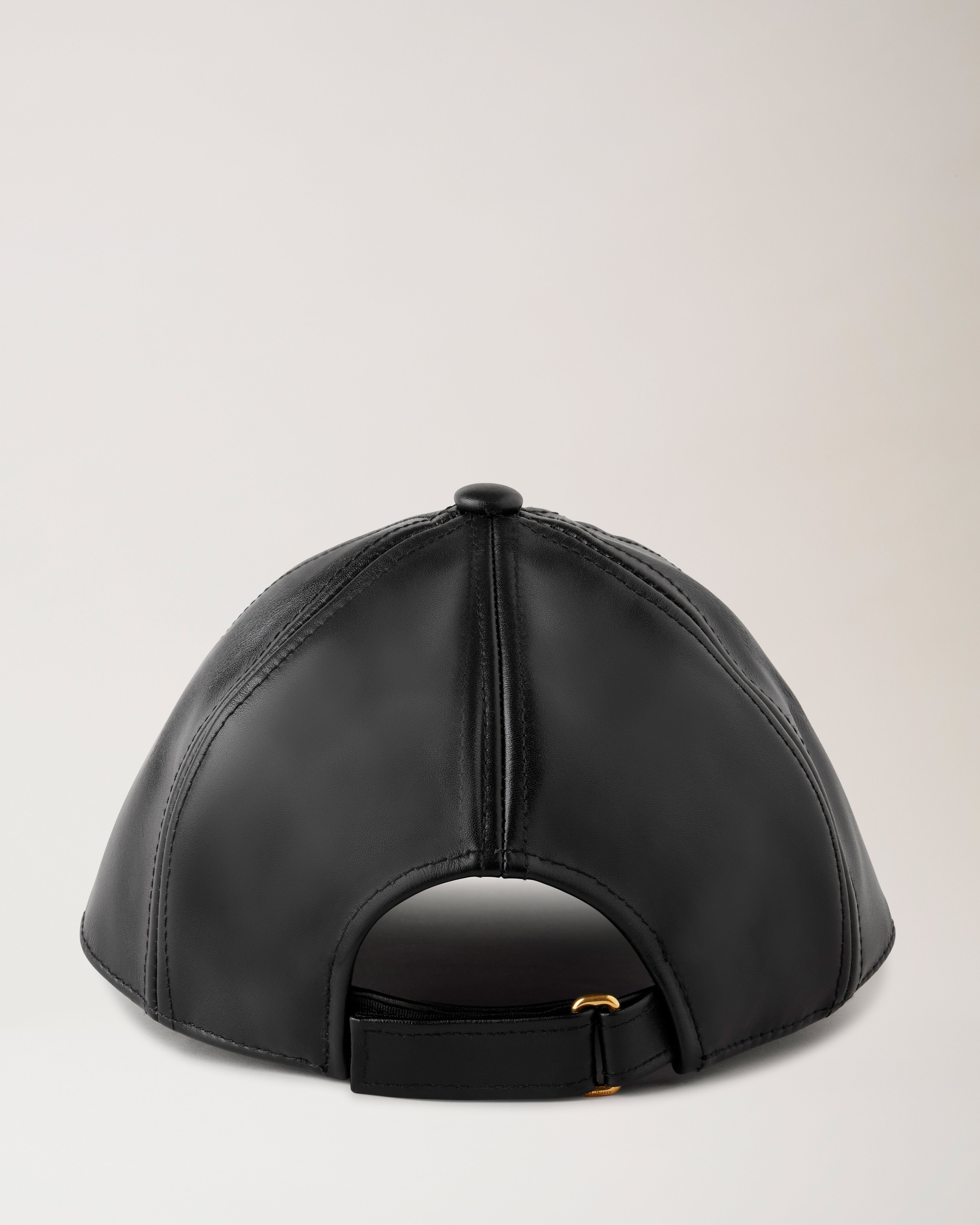 Baseball cap 2024 black leather