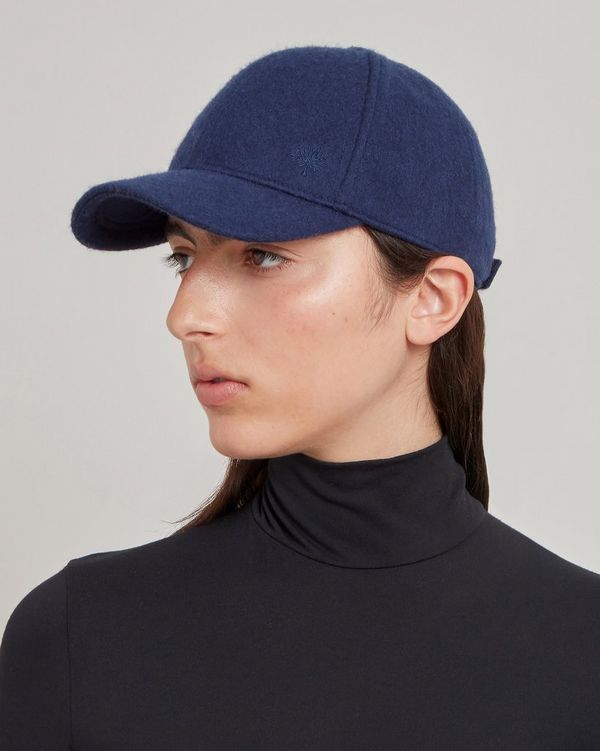 Tree Wool Baseball Cap Midnight Merino Wool Customer Services Area Mulberry