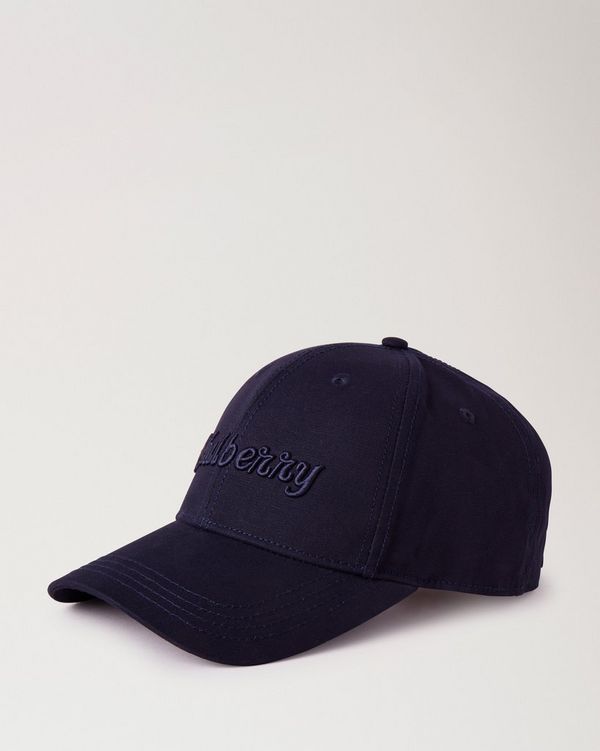 Mulberry | Logo Embroidered Baseball Cap | Night Sky Cotton  display picture 2