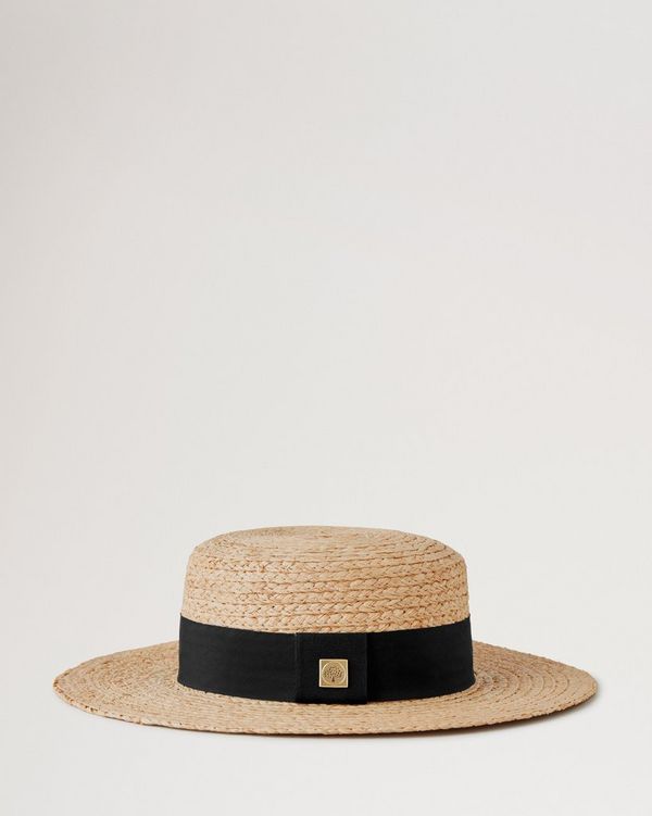 Brown boater hat online