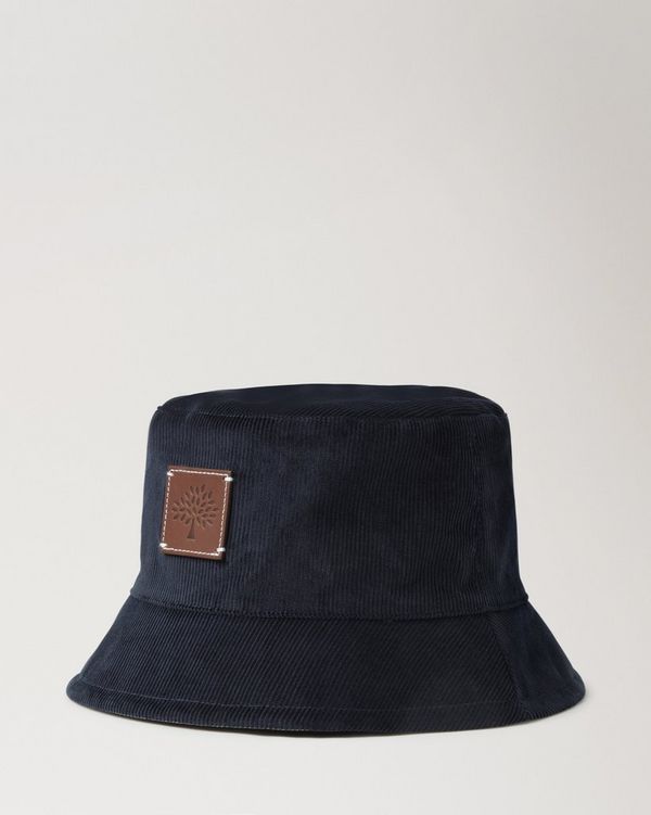 Reversible Corduroy Bucket Hat Night Sky Mixed Material Men Mulberry