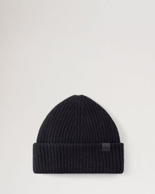 Mulberry | Cable Knit Beanie | Charcoal Lambswool | Women
