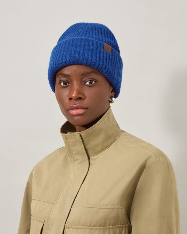 Mulberry | チャンキー リブニット ビーニー | コバルトブルー