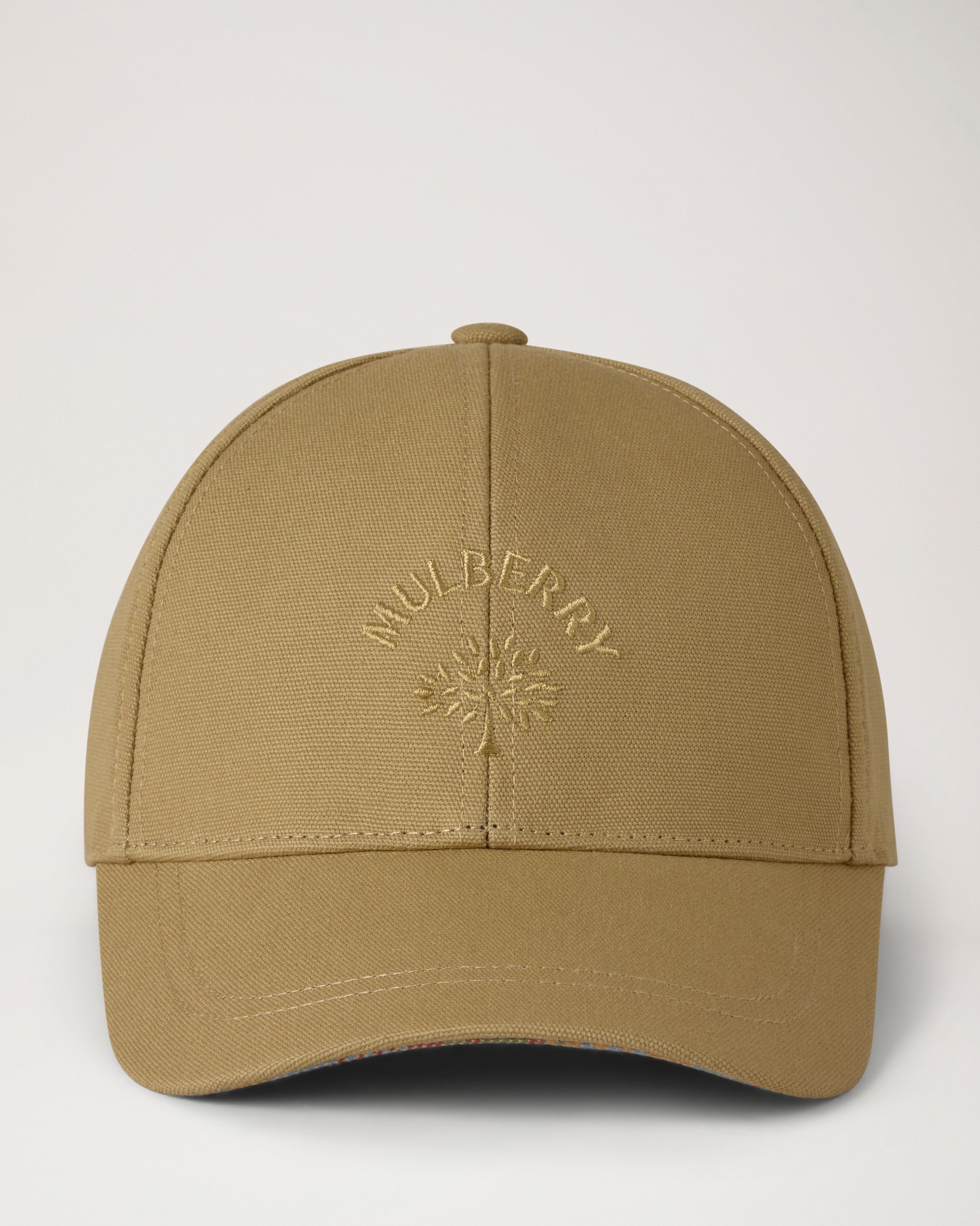 Check Lined Baseball Cap