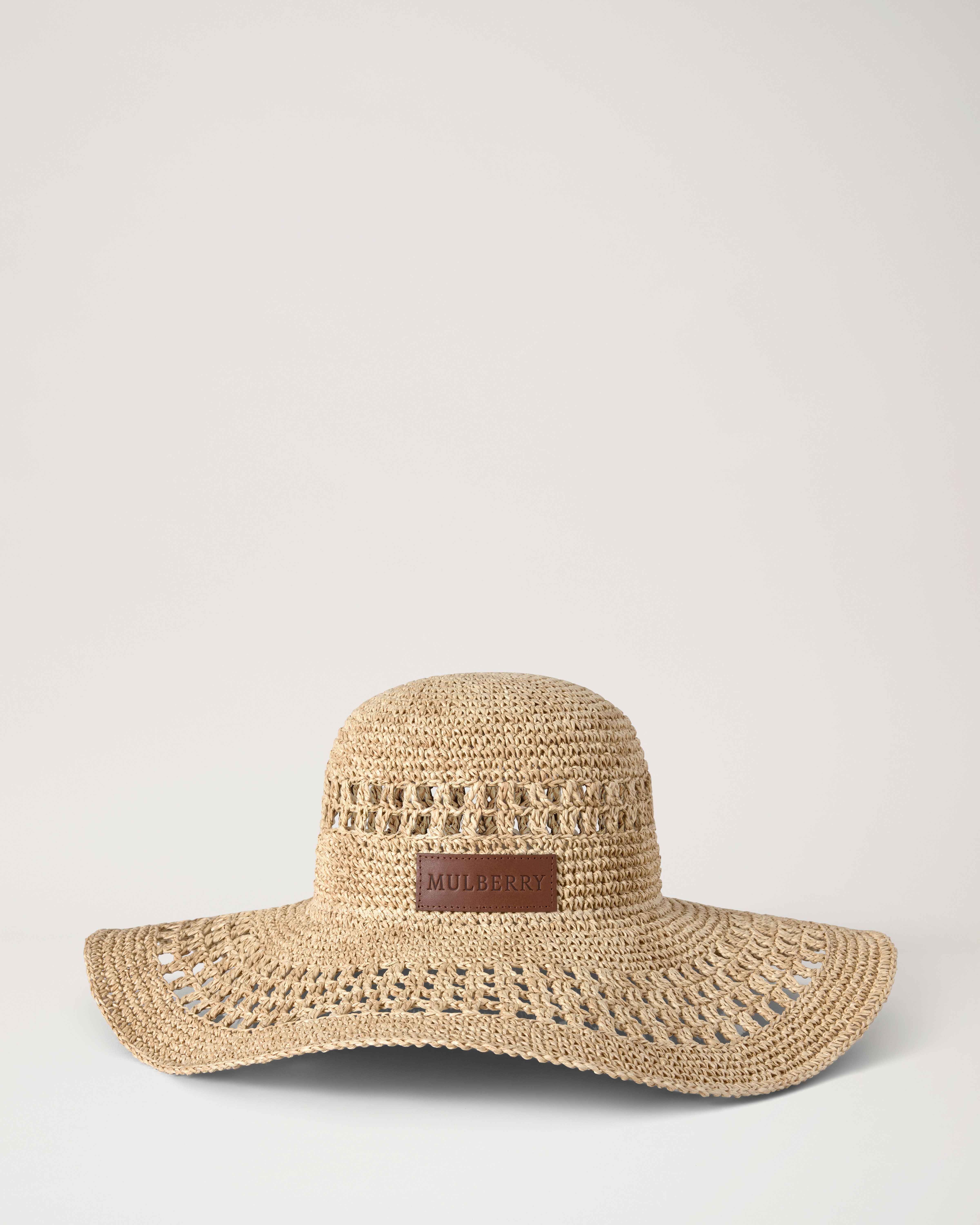 Wide Brim Raffia Hat