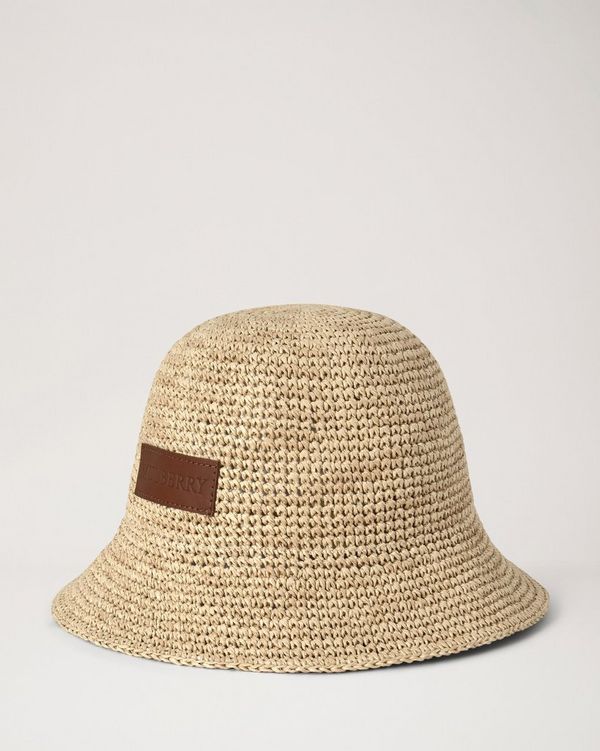 Mulberry | Raffia Bucket Hat | Natural 100% Paper Raffia | Summer Edit
