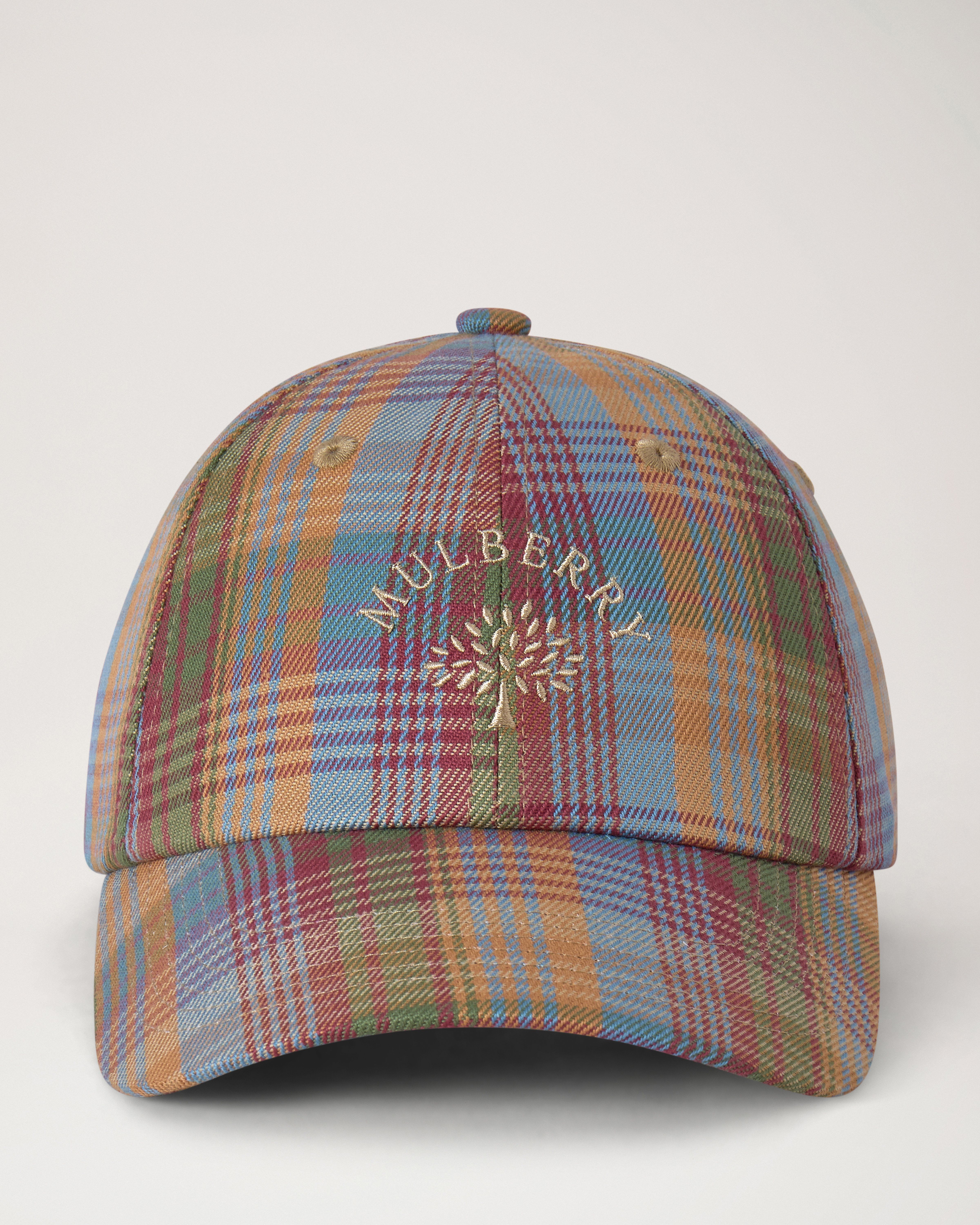 格纹棒球帽