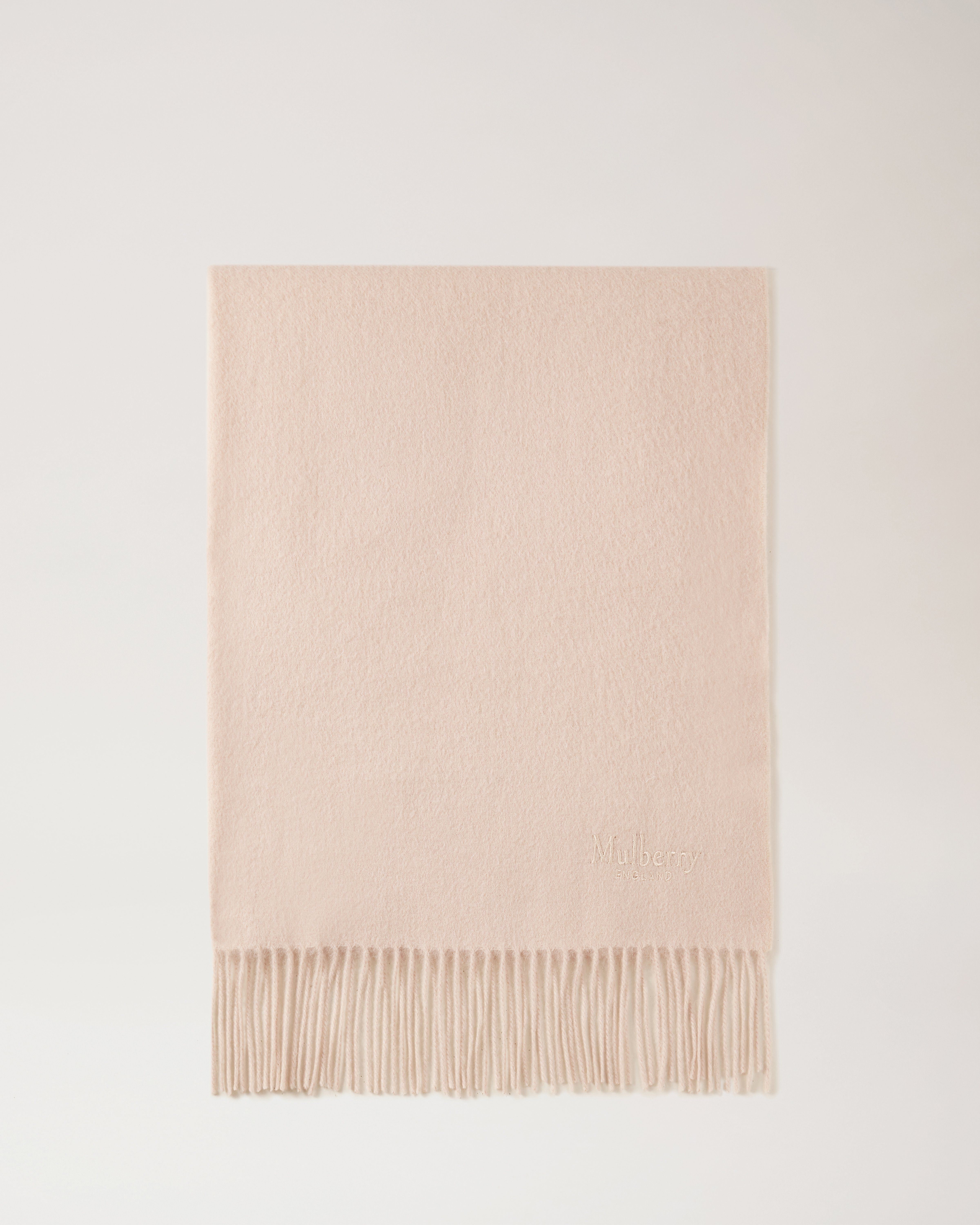 Solid Lambswool Scarf | Rosewater Lambswool | Scarves & Hats | Mulberry