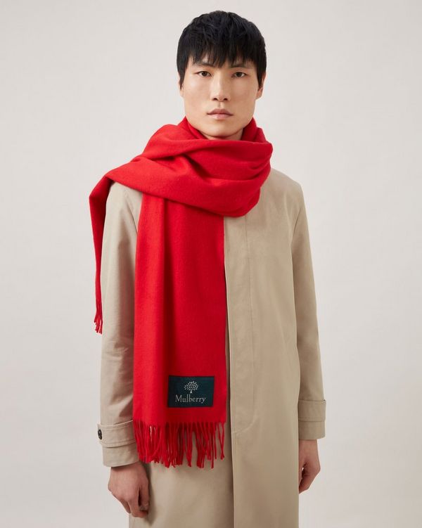 HUMAN MADE ❤️ WOOL STOLE 恐ろしい RED ストール マフラー HUMAN MADE ❤️ WOOL STOLE 恐ろしい RED ストール マフラー