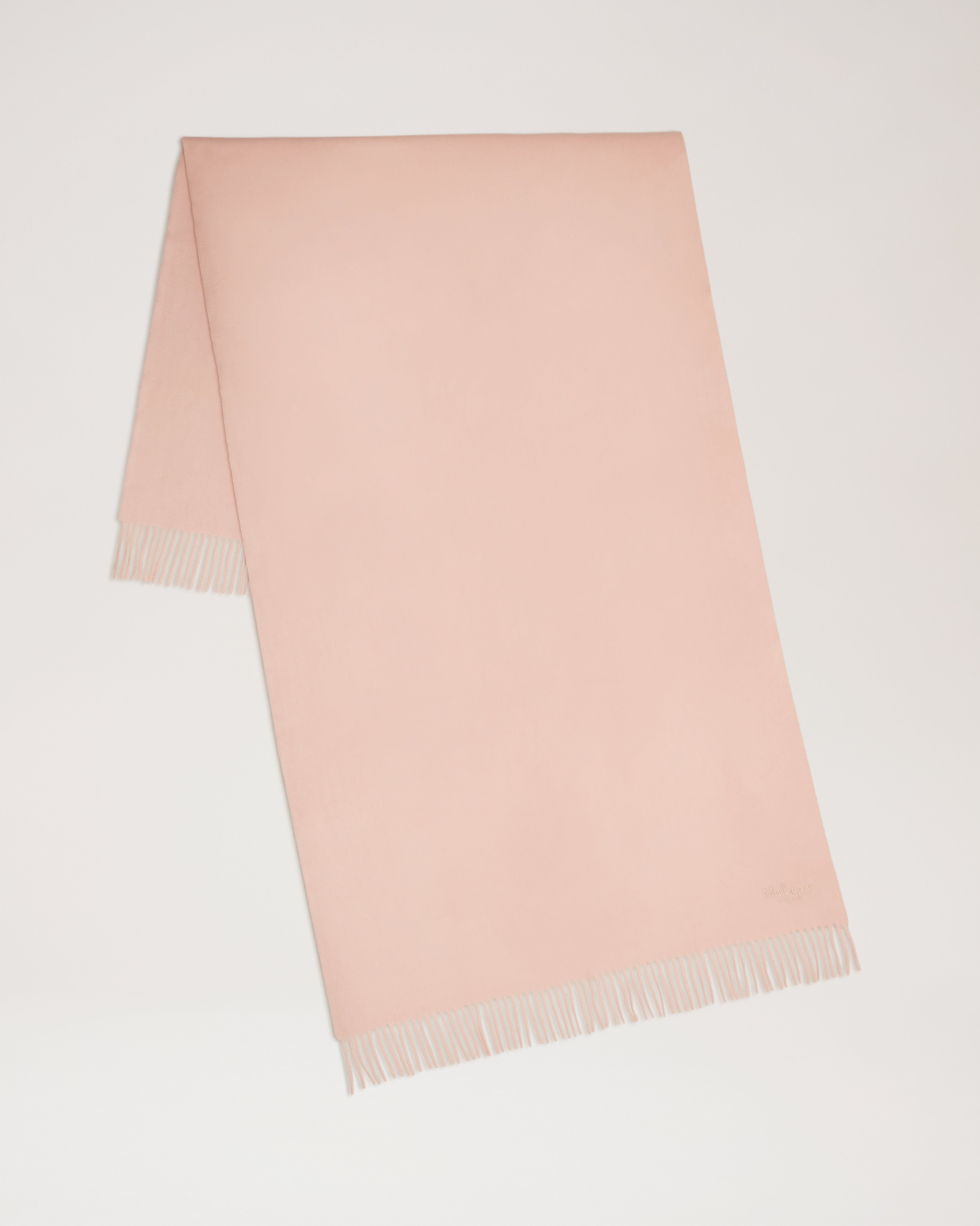 Solid Merino Wool Scarf, Rosewater Merino Wool, Women