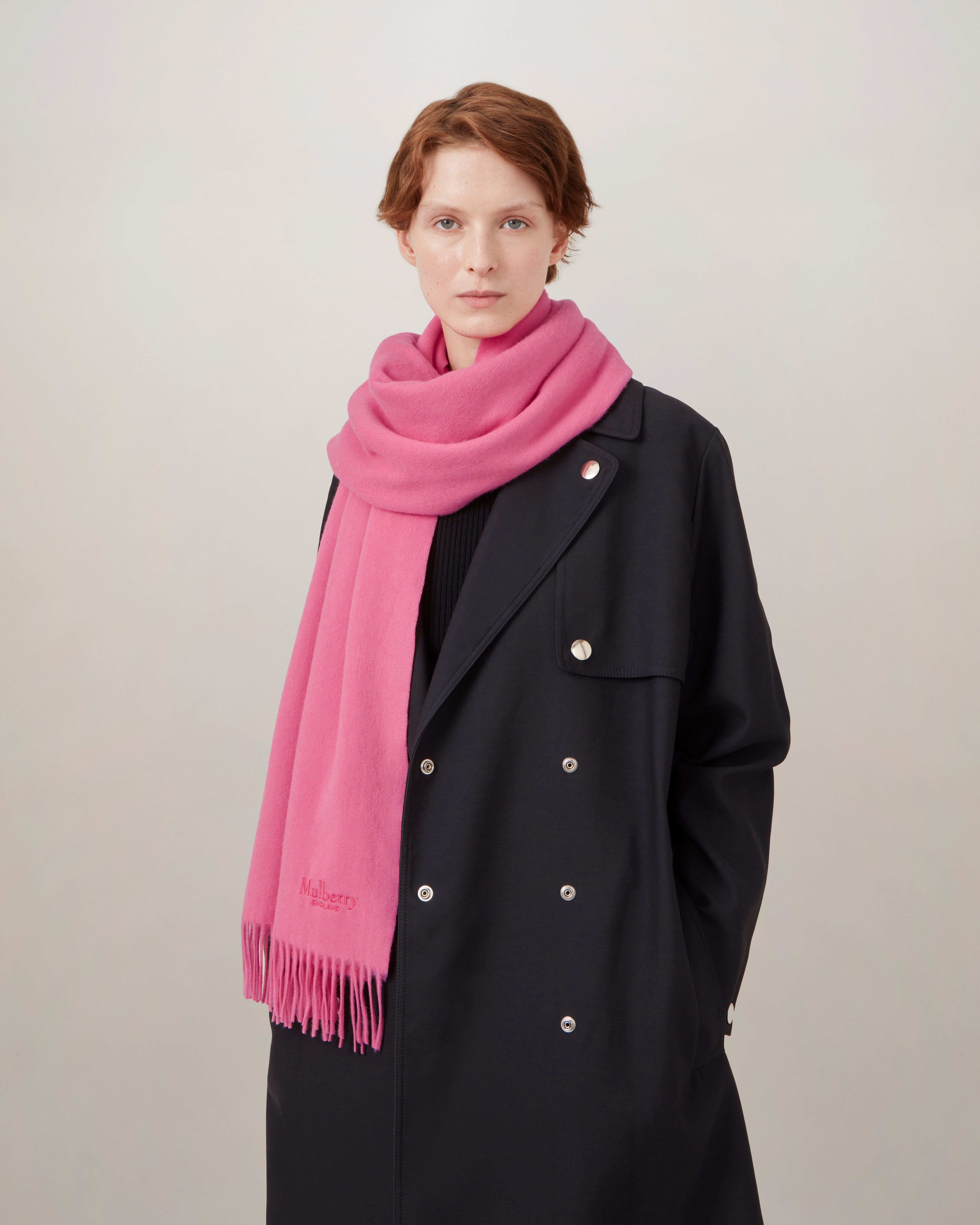 Solid Merino Wool Scarf