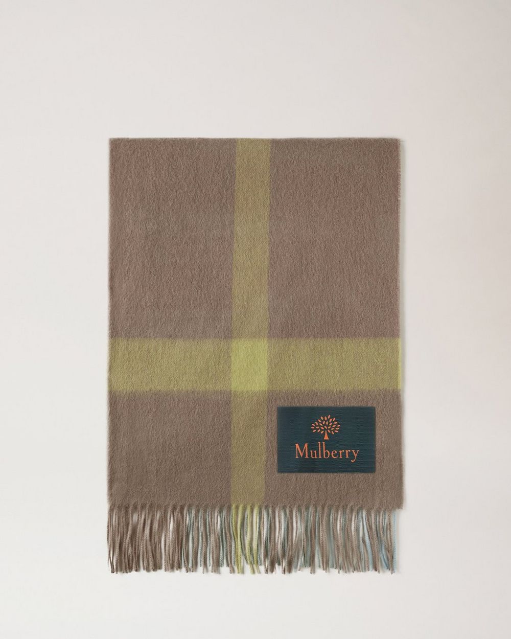 Lambswool Grey Citrus Scarf