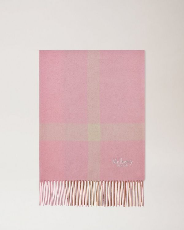 Light Pink Marl, Womens Essential Lambswool Scarf